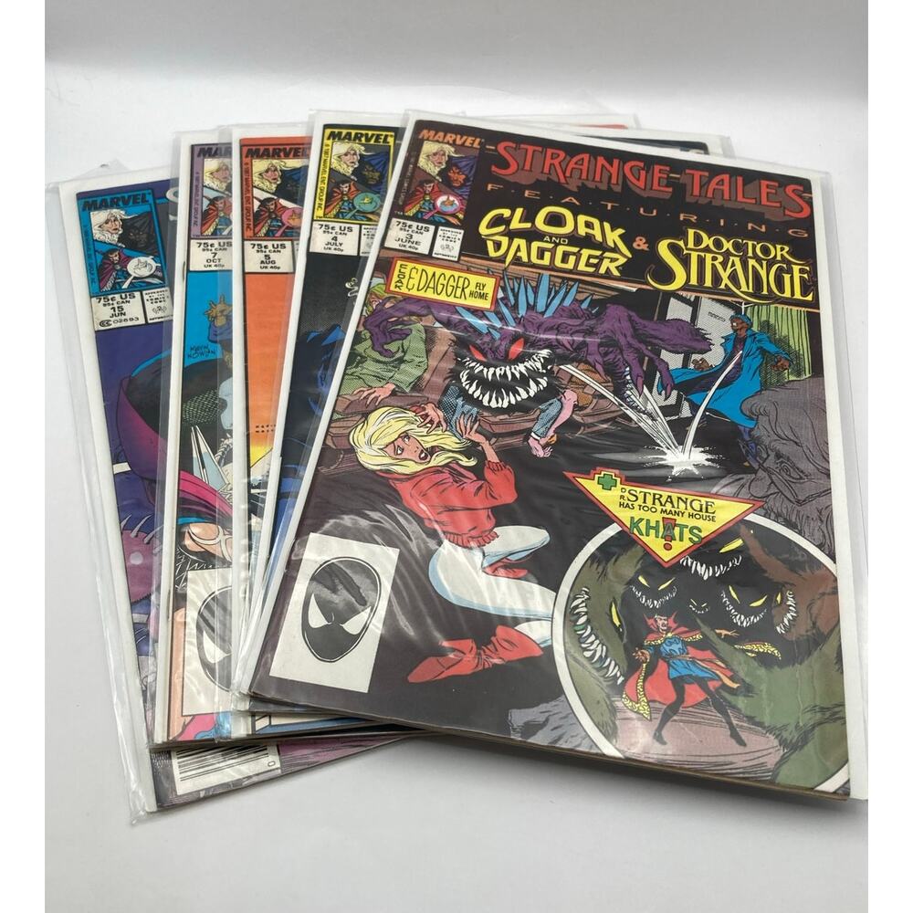 Stranger Tales Marvel Comic Books (6) Featuring Cloak & Dagger & Doctor Strange